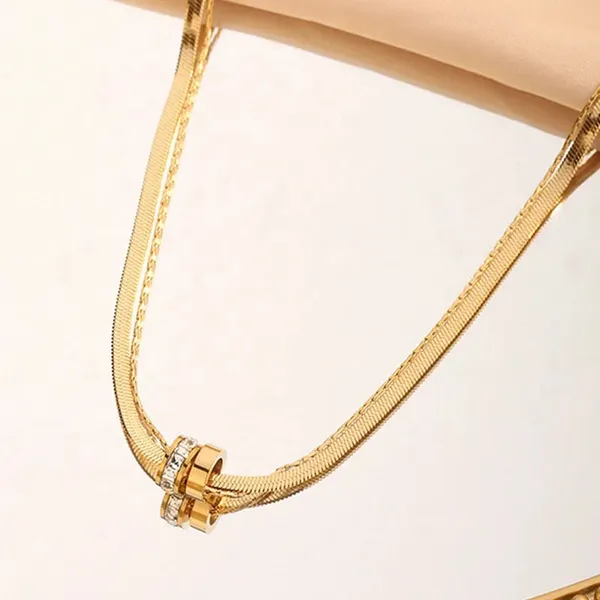 Gold_Double_Layer_Necklace_For_Women